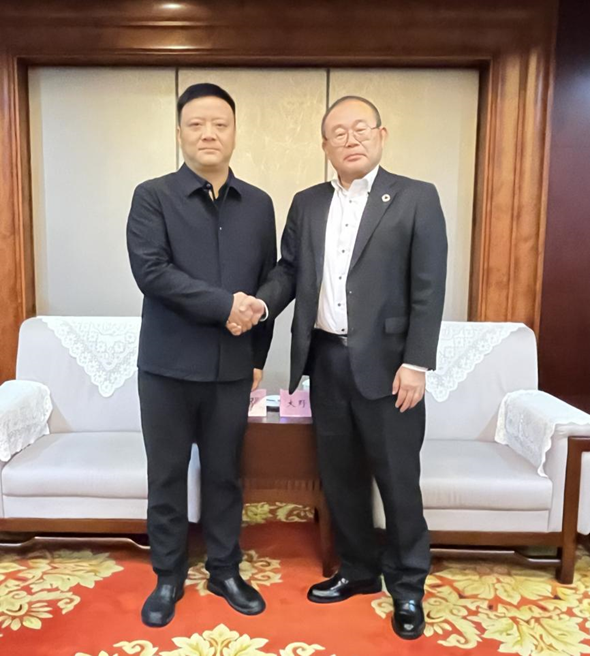 日本東海日中貿易センターの大野大介専務理事が昆山市周市鎮を訪問